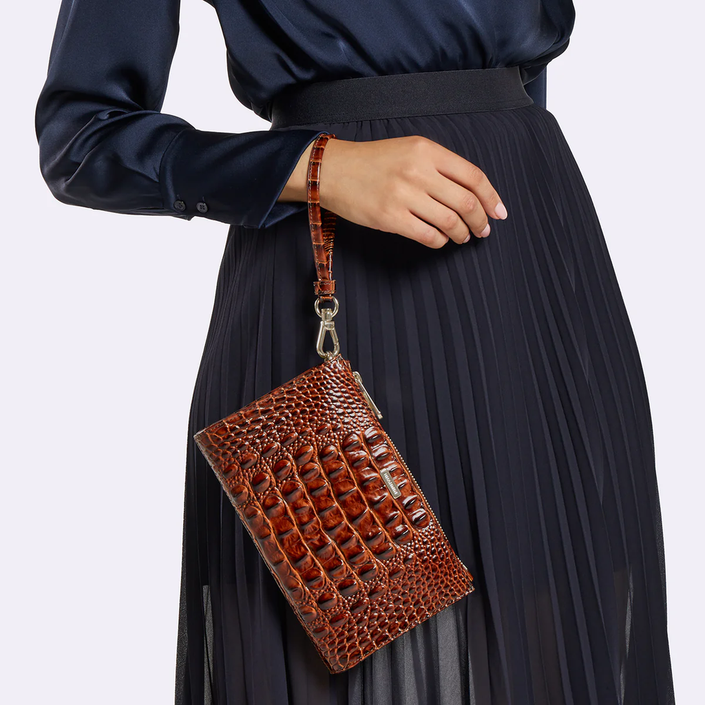 Brahmin Melbourne Collection Daisy Wristlet, Waterfall