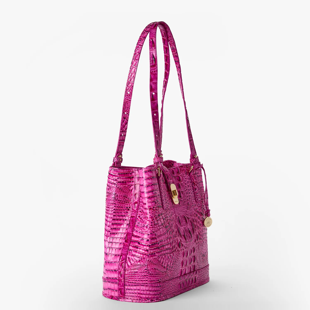 Brahmin Melbourne Collection Fiora Shoulder Bag, Electric Fuchsia