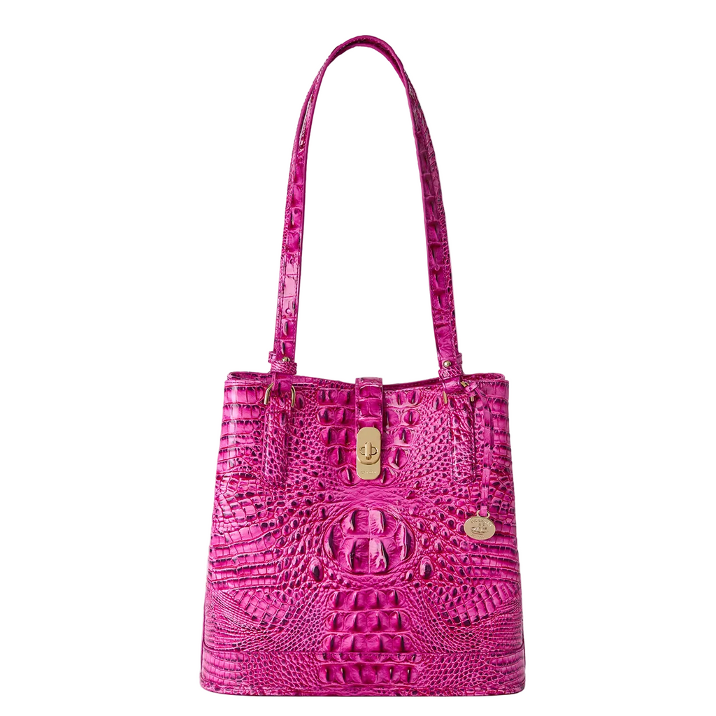 Brahmin Melbourne Collection Fiora Shoulder Bag, Electric Fuchsia