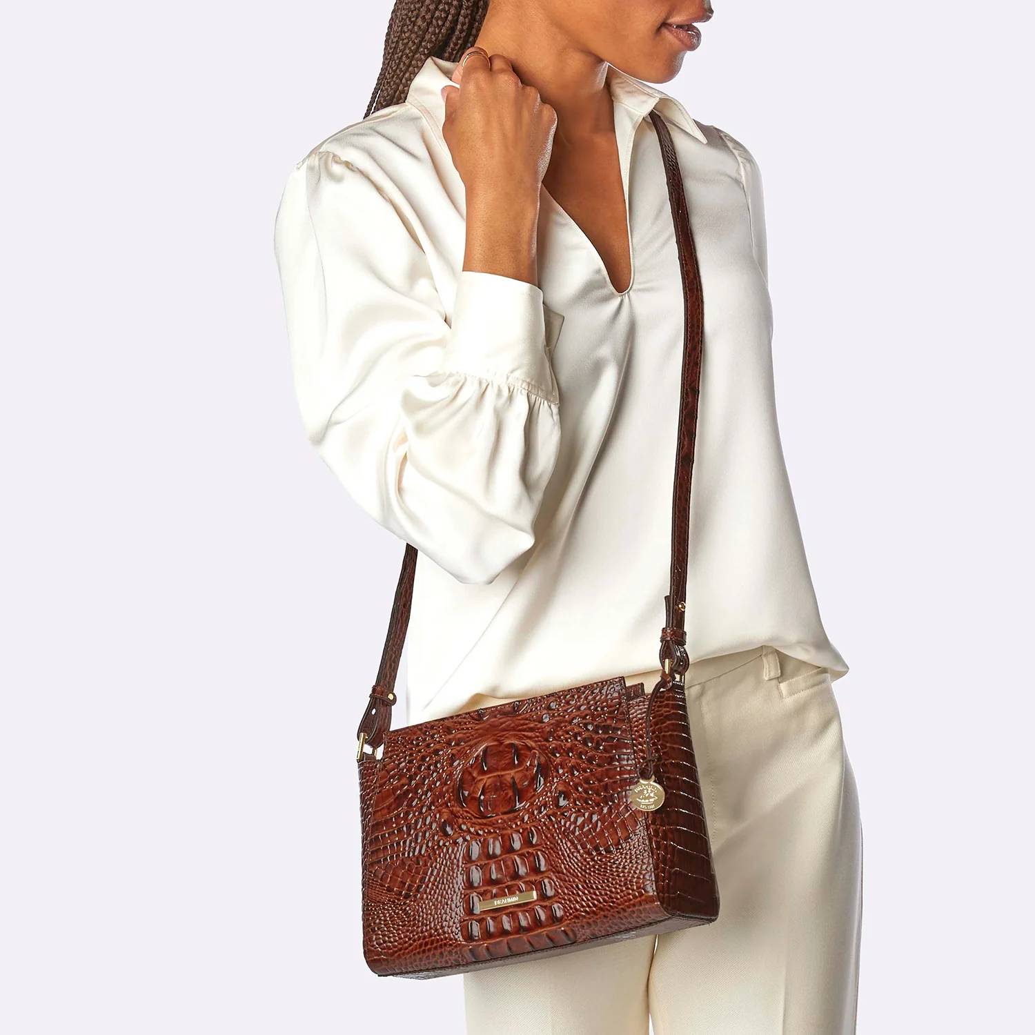Brahmin Melbourne Collection Hillary Crossbody, Everlasting