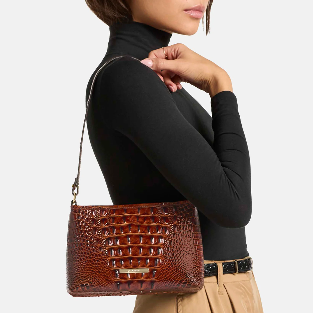 Brahmin Melbourne Collection Lorelei Shoulder Bag, Electric Fuchsia