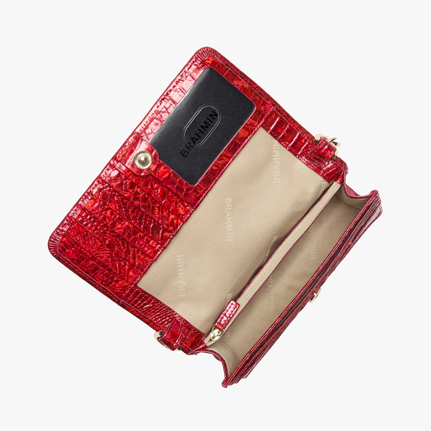 Brahmin Melbourne Collection Minuette Crossbody, Red Opal