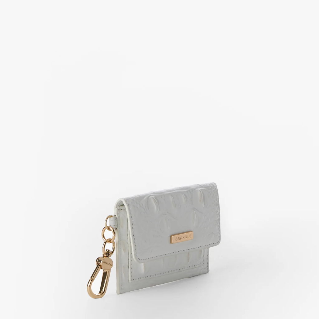 Brahmin Melbourne Collection Ricki Clip on Wallet, Sea Salt