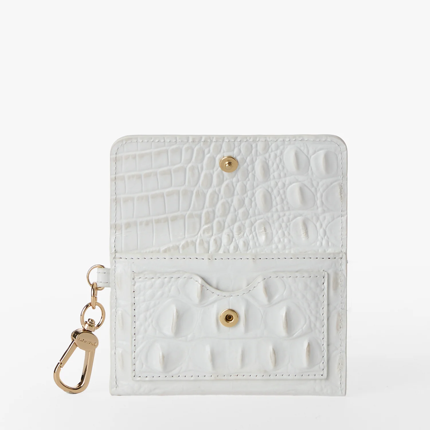 Brahmin Melbourne Collection Ricki Clip on Wallet, Sea Salt