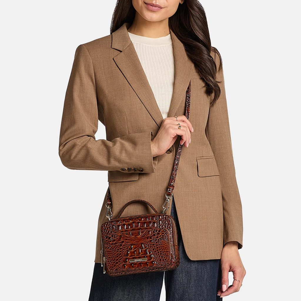 Brahmin Melbourne Collection Tori Crossbody, Lemon Drop