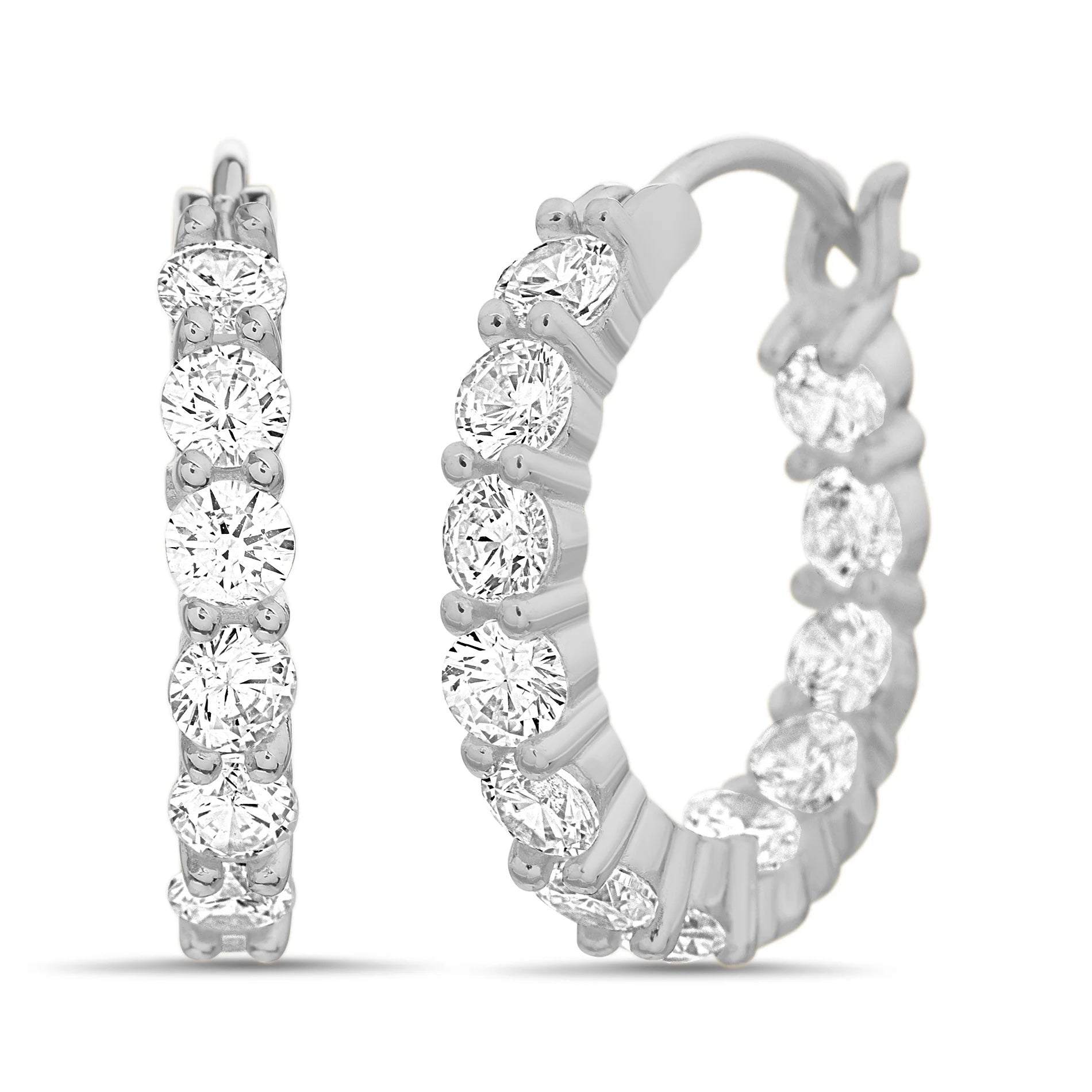 CZ Huggie Earrings