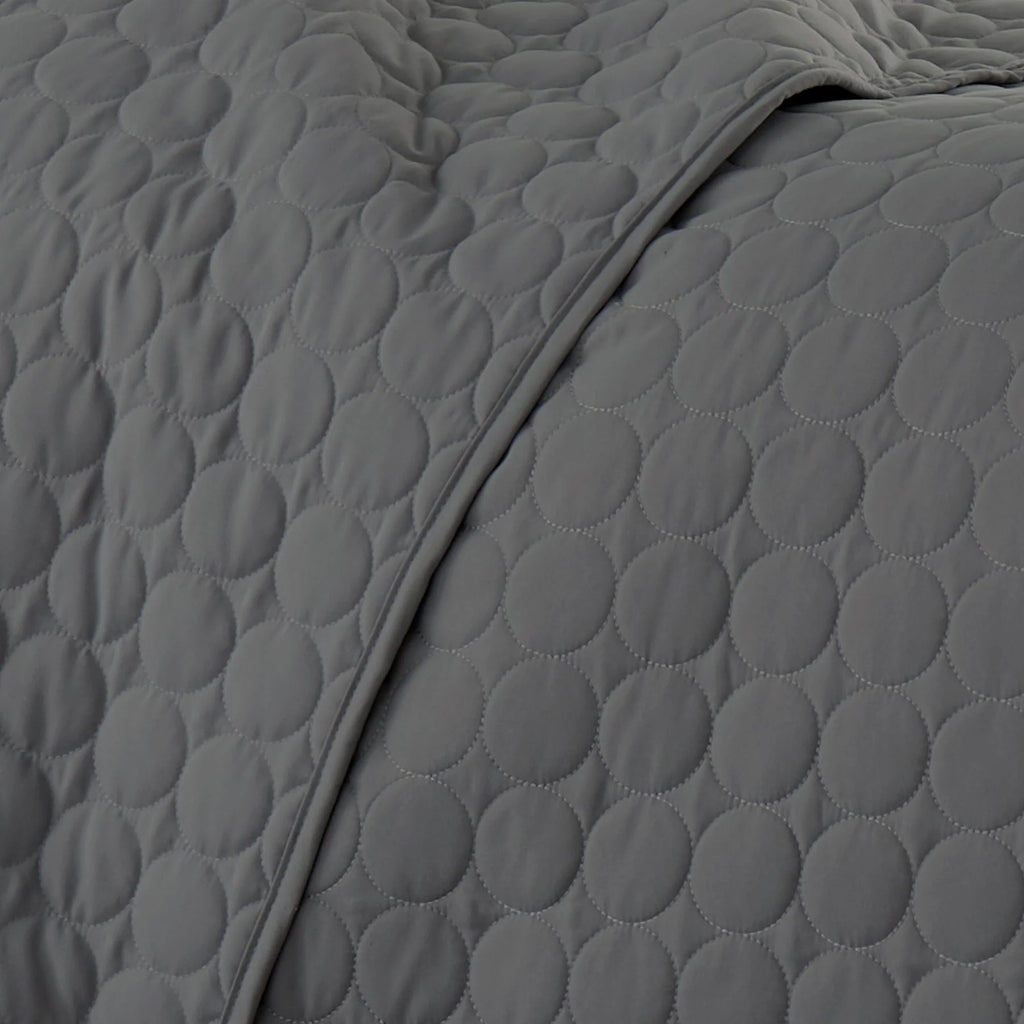 Circles Classic Quilt Set, Slate