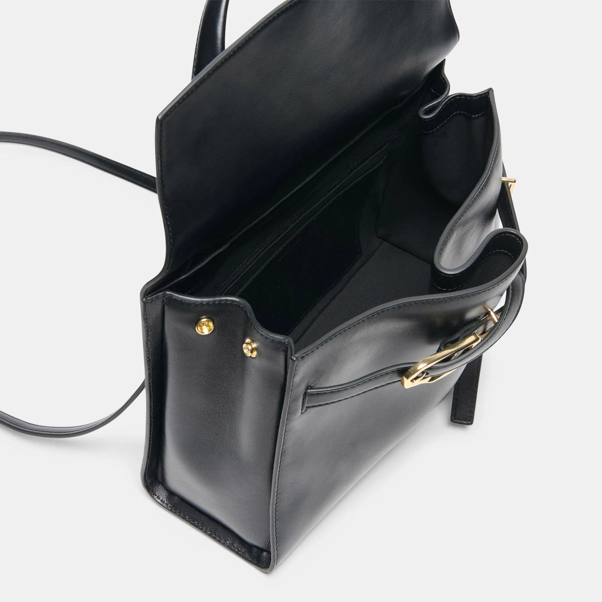 Dolce Vita Borgo Leather Satchel, Black