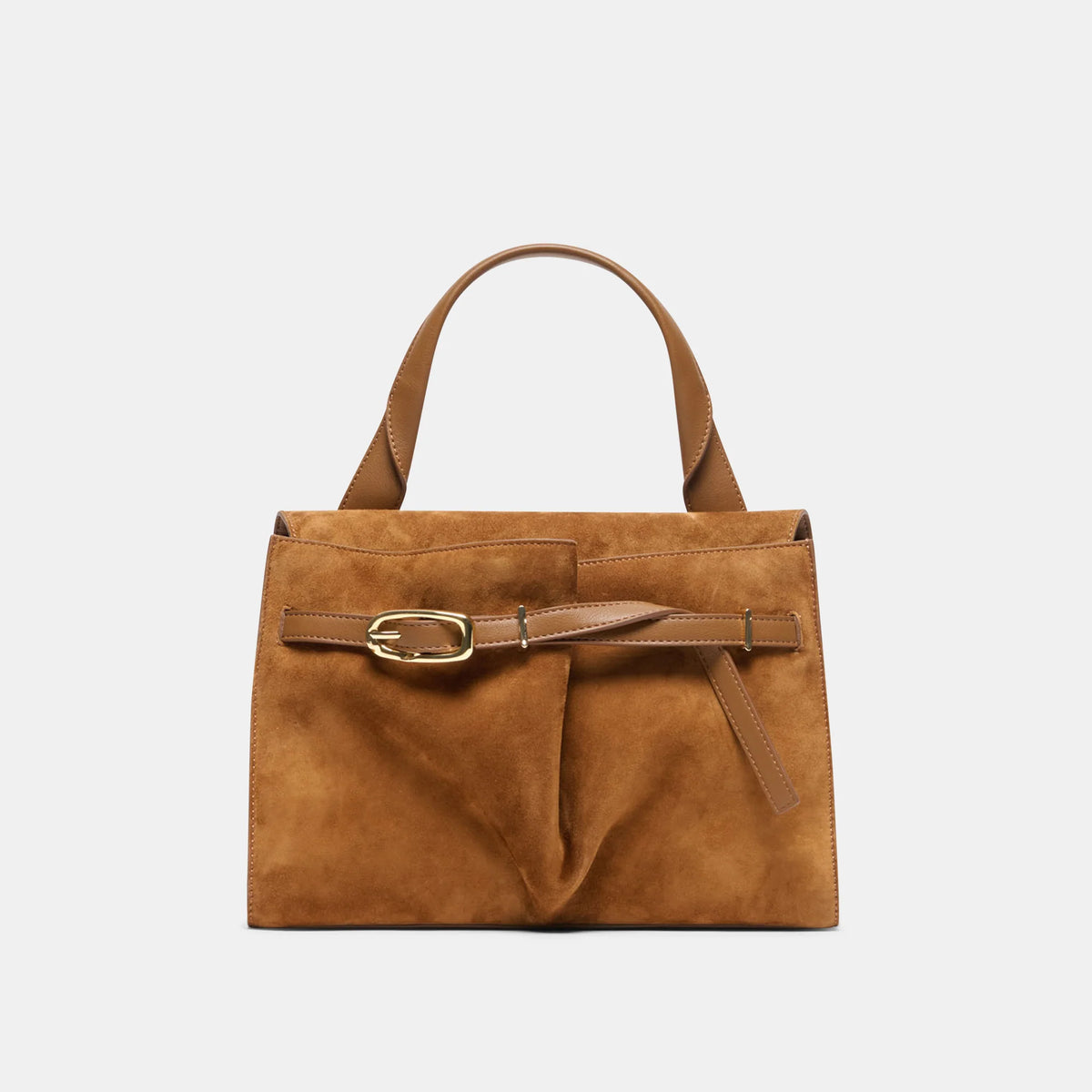 Dolce Vita Borgo Suede Satchel, Dark Tan