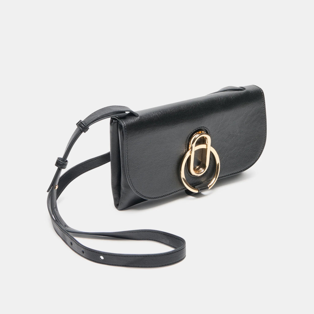 Dolce Vita Prism Leather Crossbody, Black