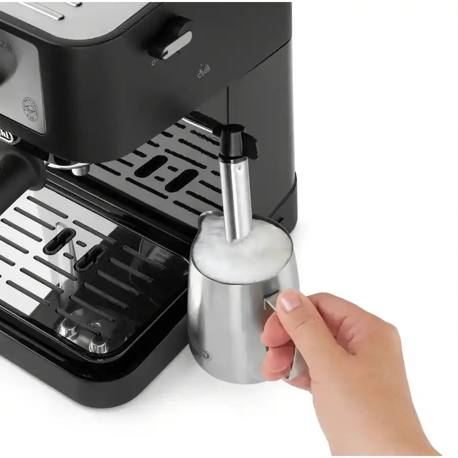 De'Longhi Stilosa 15 Bar Pump Espresso Machine, Black and Stainless