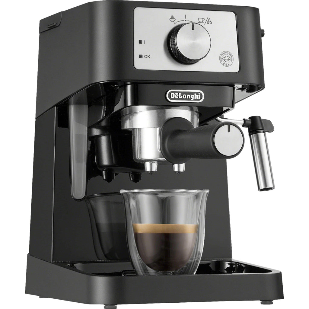 De'Longhi Stilosa 15 Bar Pump Espresso Machine, Black and Stainless