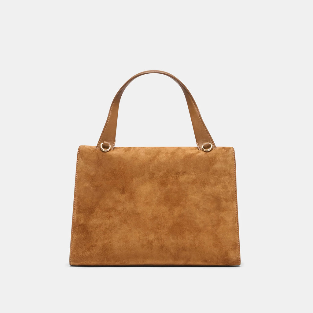 Dolce Vita Borgo Suede Satchel, Dark Tan