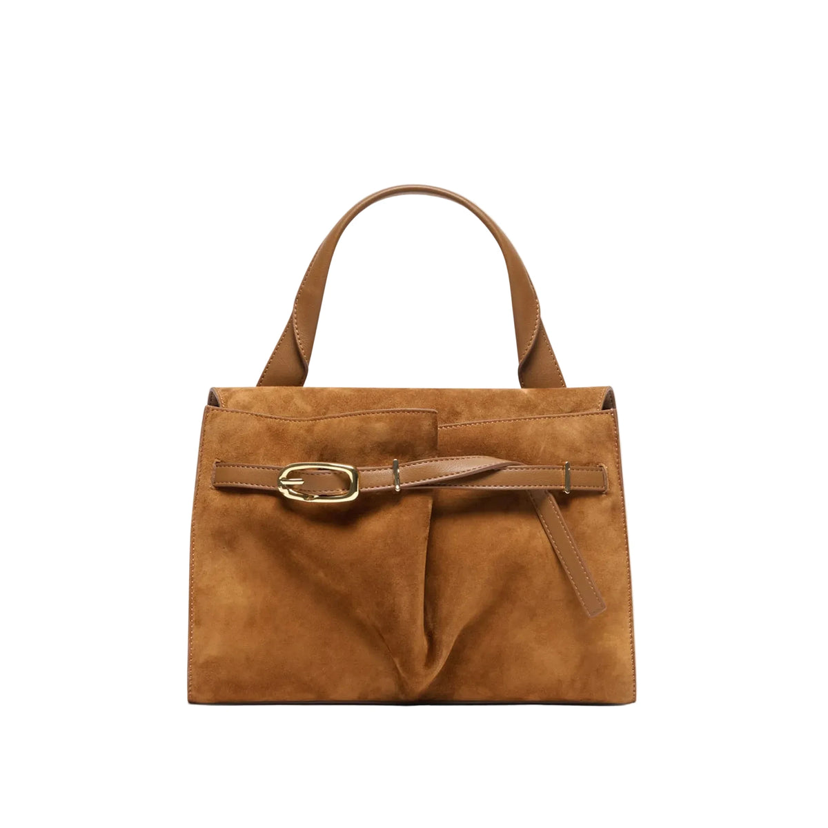 Dolce Vita Borgo Suede Satchel, Dark Tan