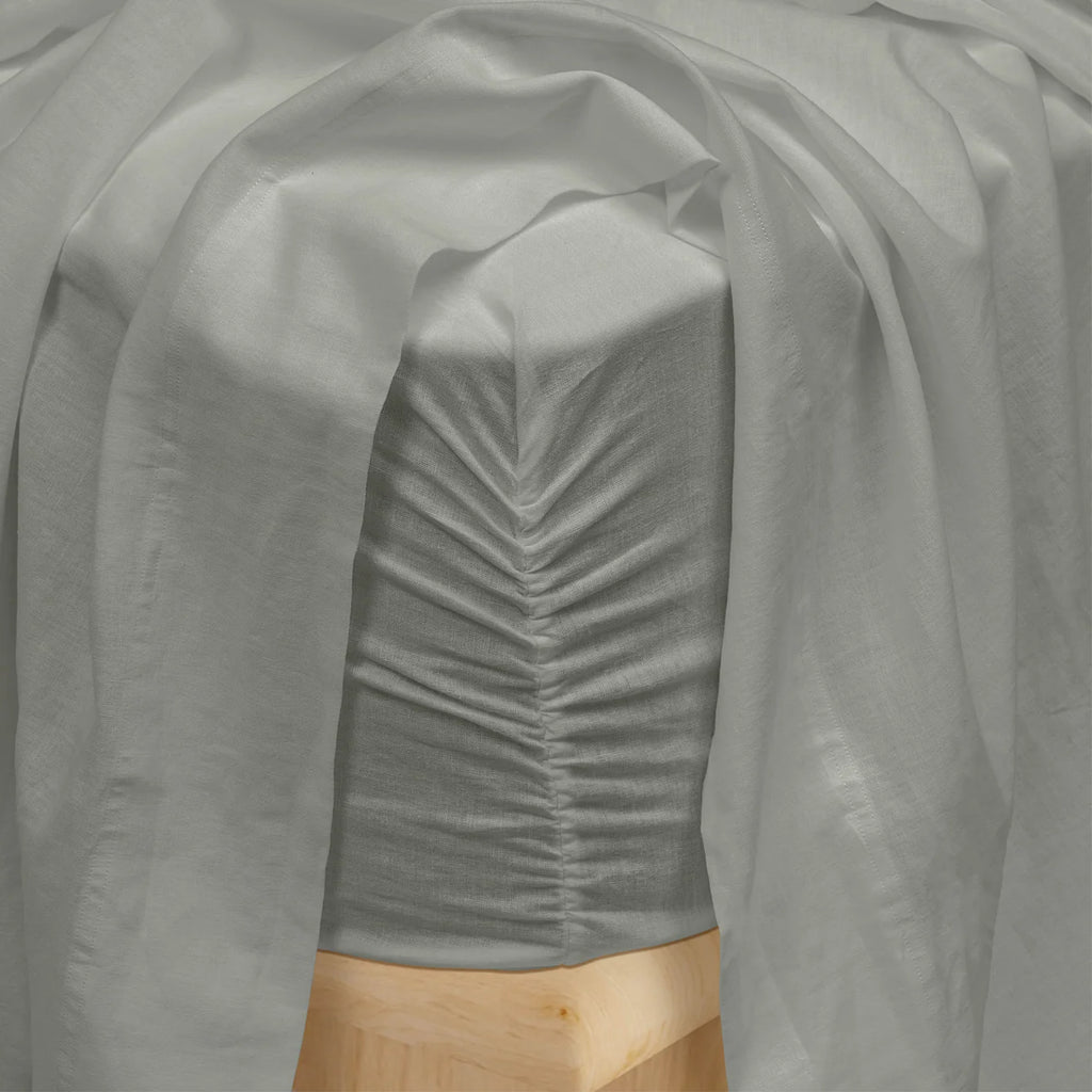 Dr. Weil Blended Linen Sheets, Stone Gray