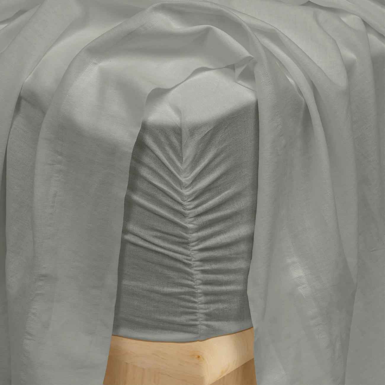Dr. Weil Blended Linen Sheets, Stone Gray