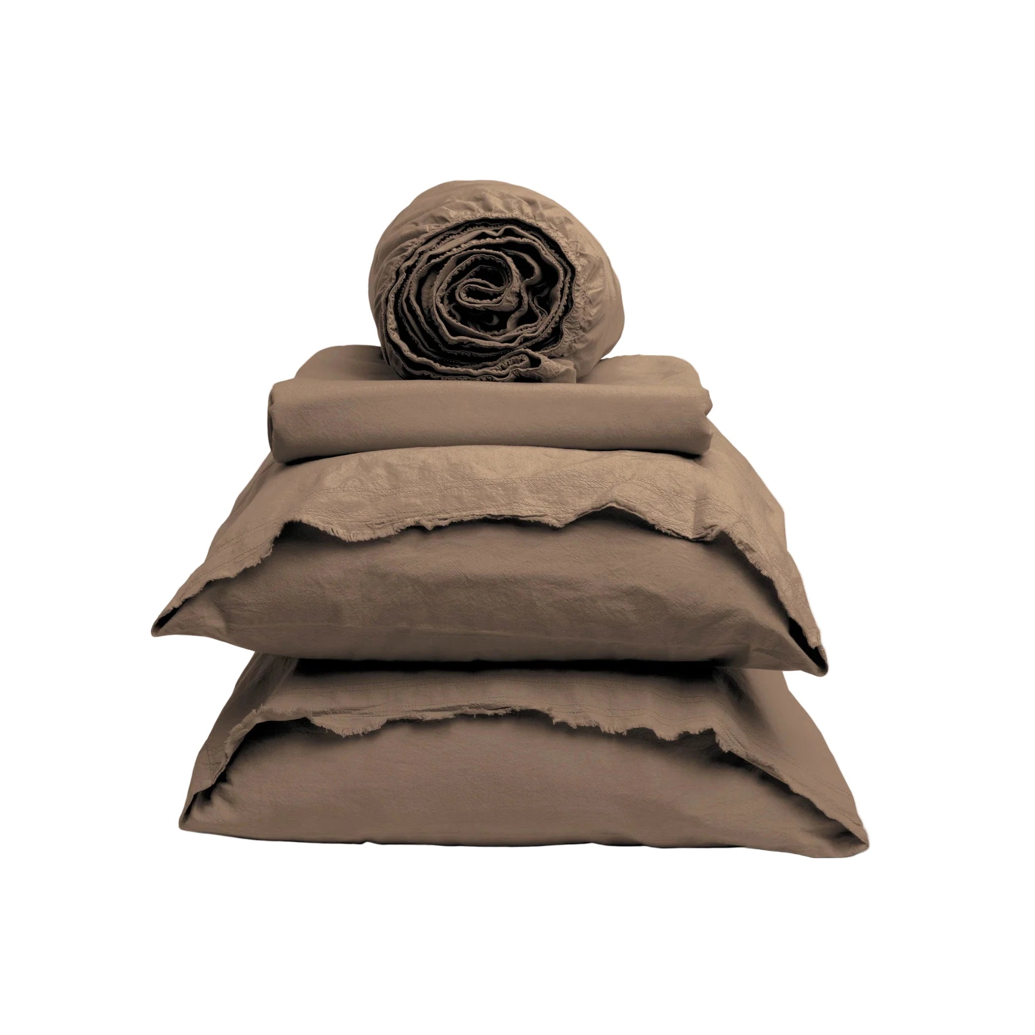 Dr. Weil Garment Washed Percale Sheets, Desert Sand