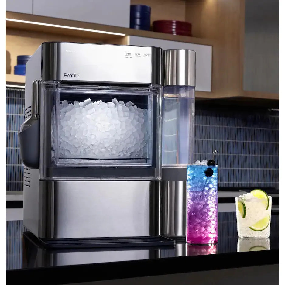 GE Profile Opal 2.0 Ultra Nugget Ice Maker, Stainless Steel