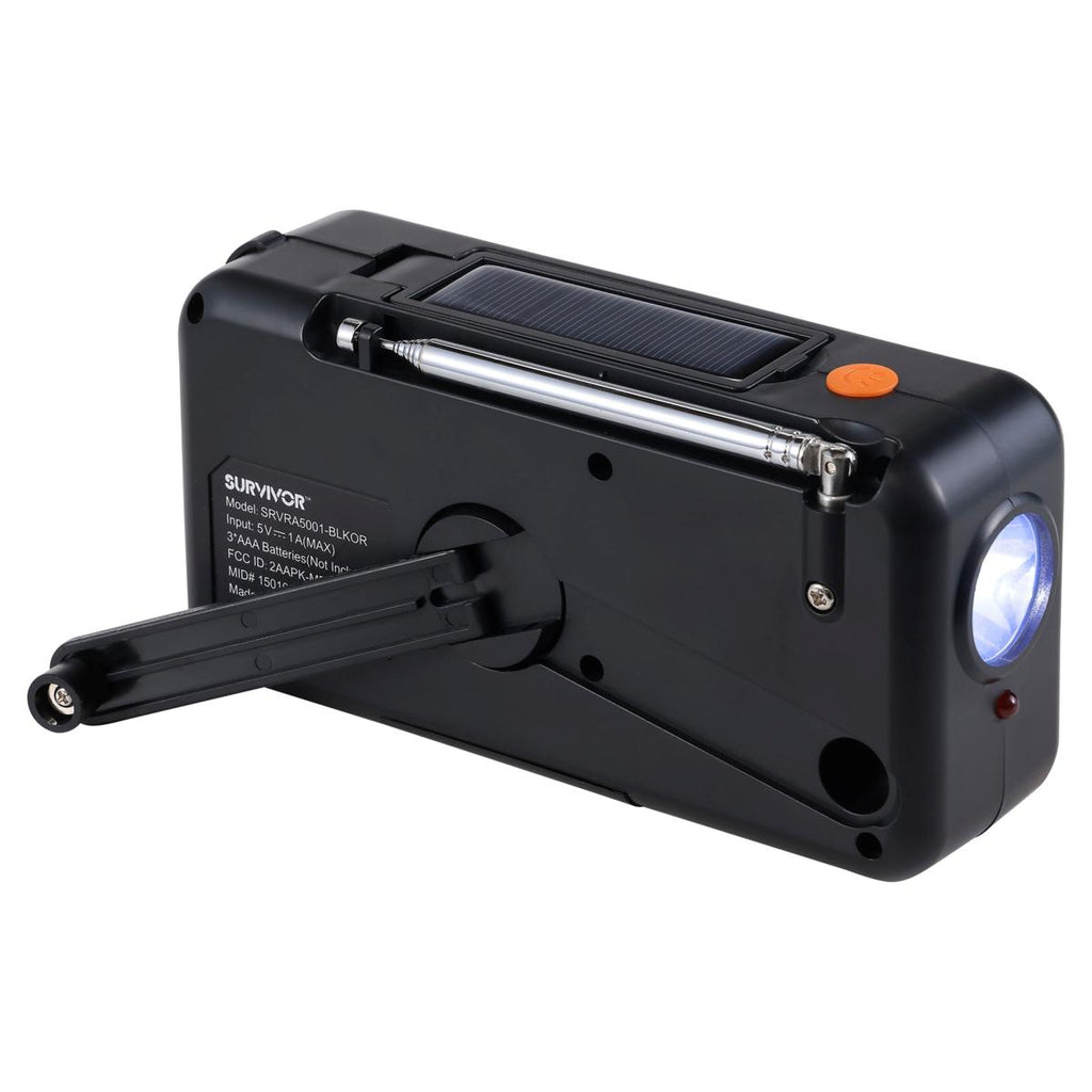 Griffin Survivor Emergency Weather Radio, Orange / Black