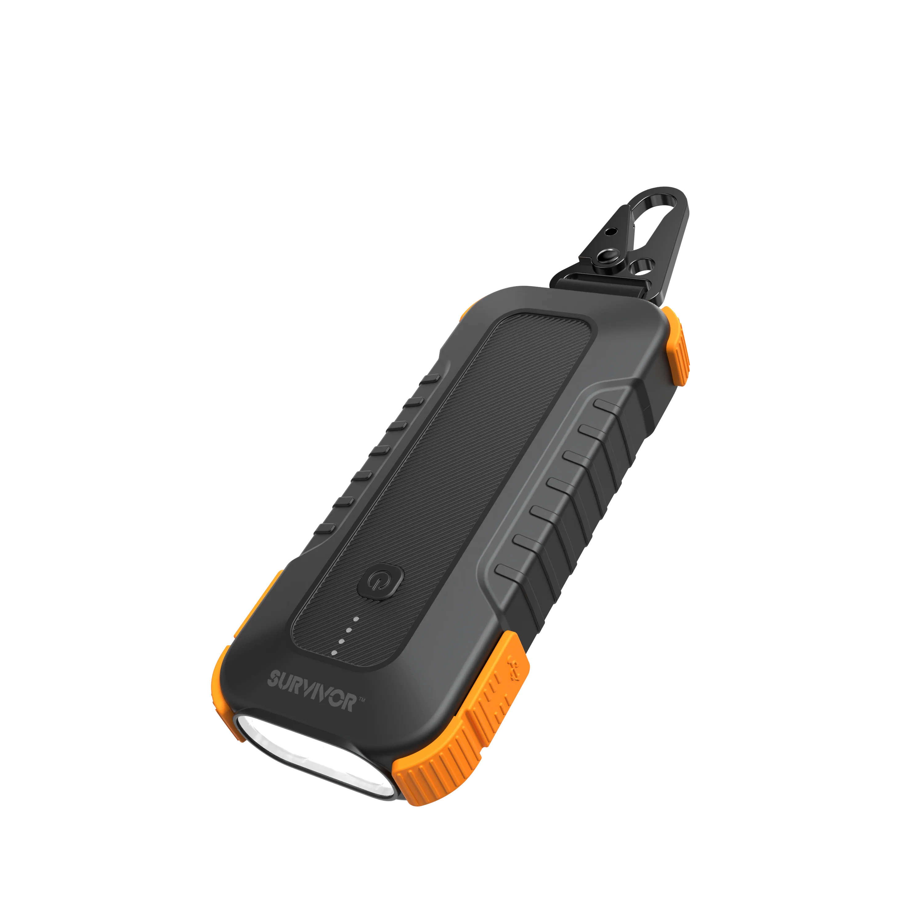 Griffin Survivor Rugged Power Bank with Flashlight, Orange / Black