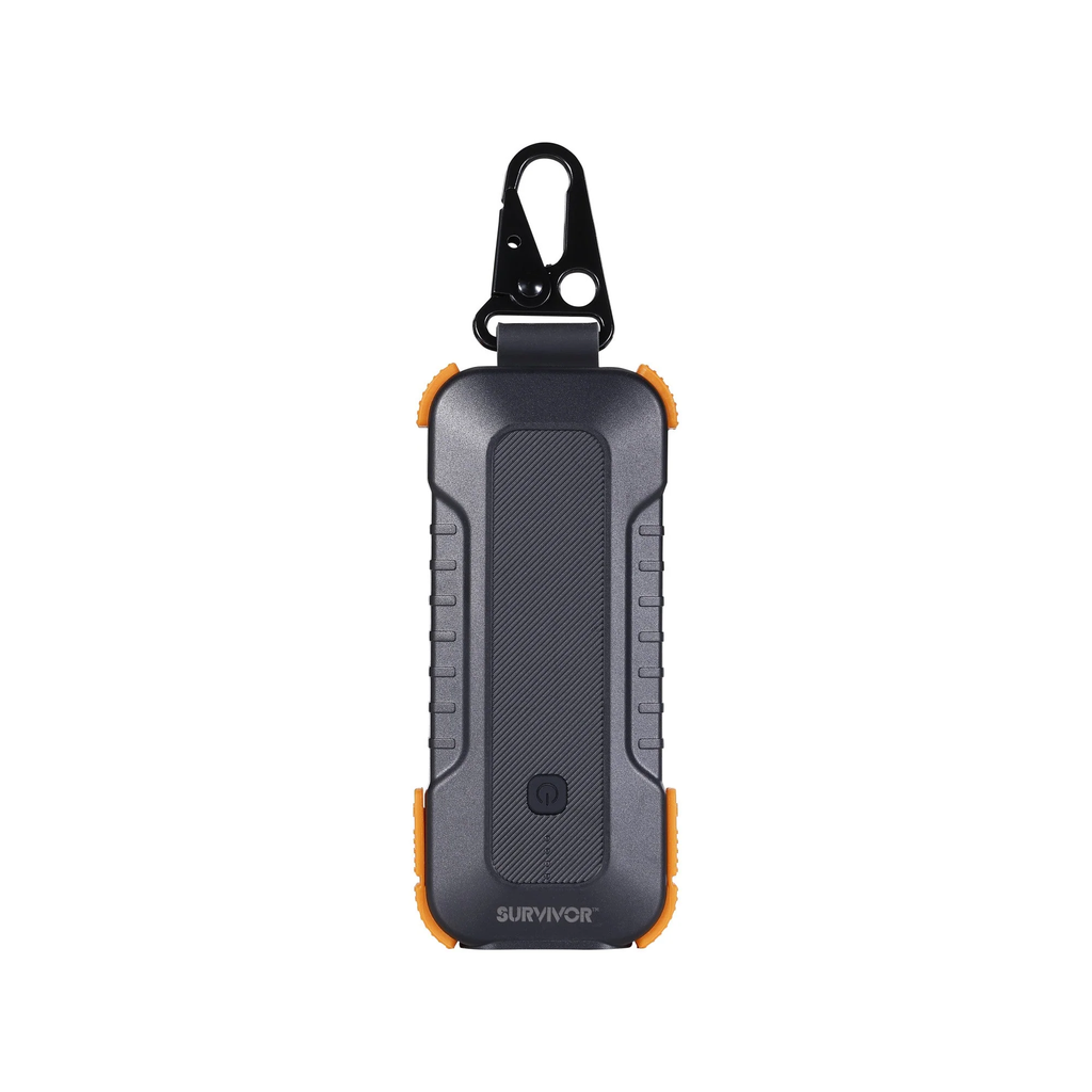 Griffin Survivor Rugged Power Bank with Flashlight, Orange / Black