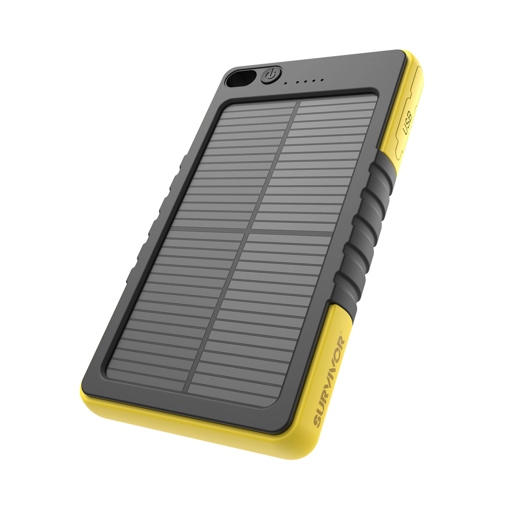 Griffin Survivor Rugged Solar Power Bank, Yellow / Black