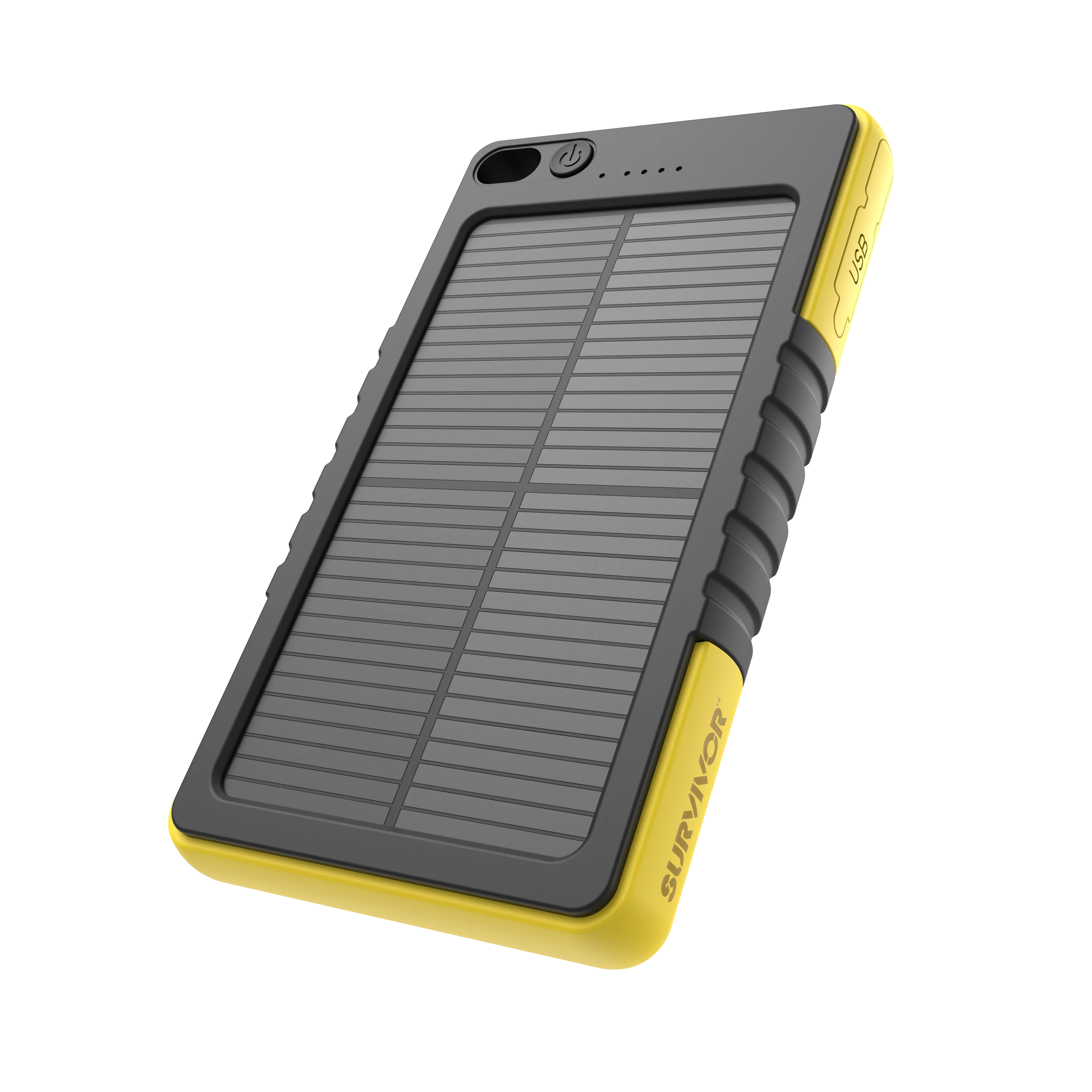 Griffin Survivor Rugged Solar Power Bank, Yellow / Black