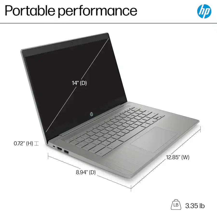 HP 14" HD Laptop Intel Celeron, Modern Grey