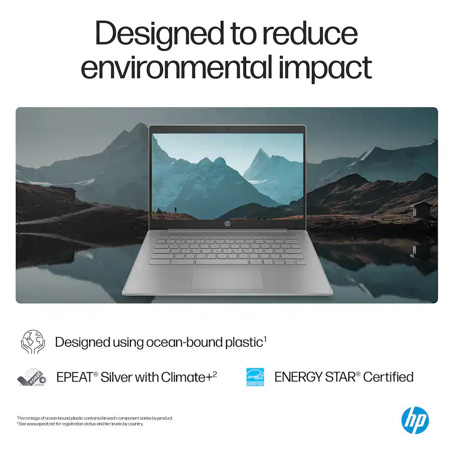 HP 14" HD Laptop Intel Celeron, Modern Grey