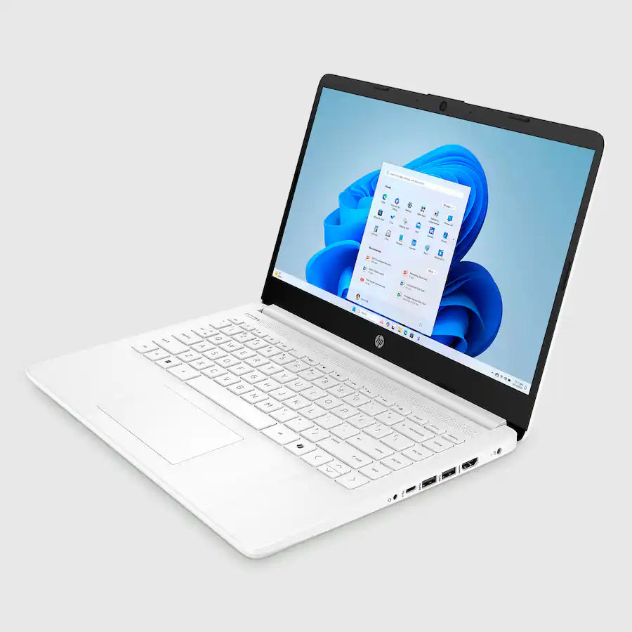 HP 14" HD Laptop Intel Celeron, Snowflake White