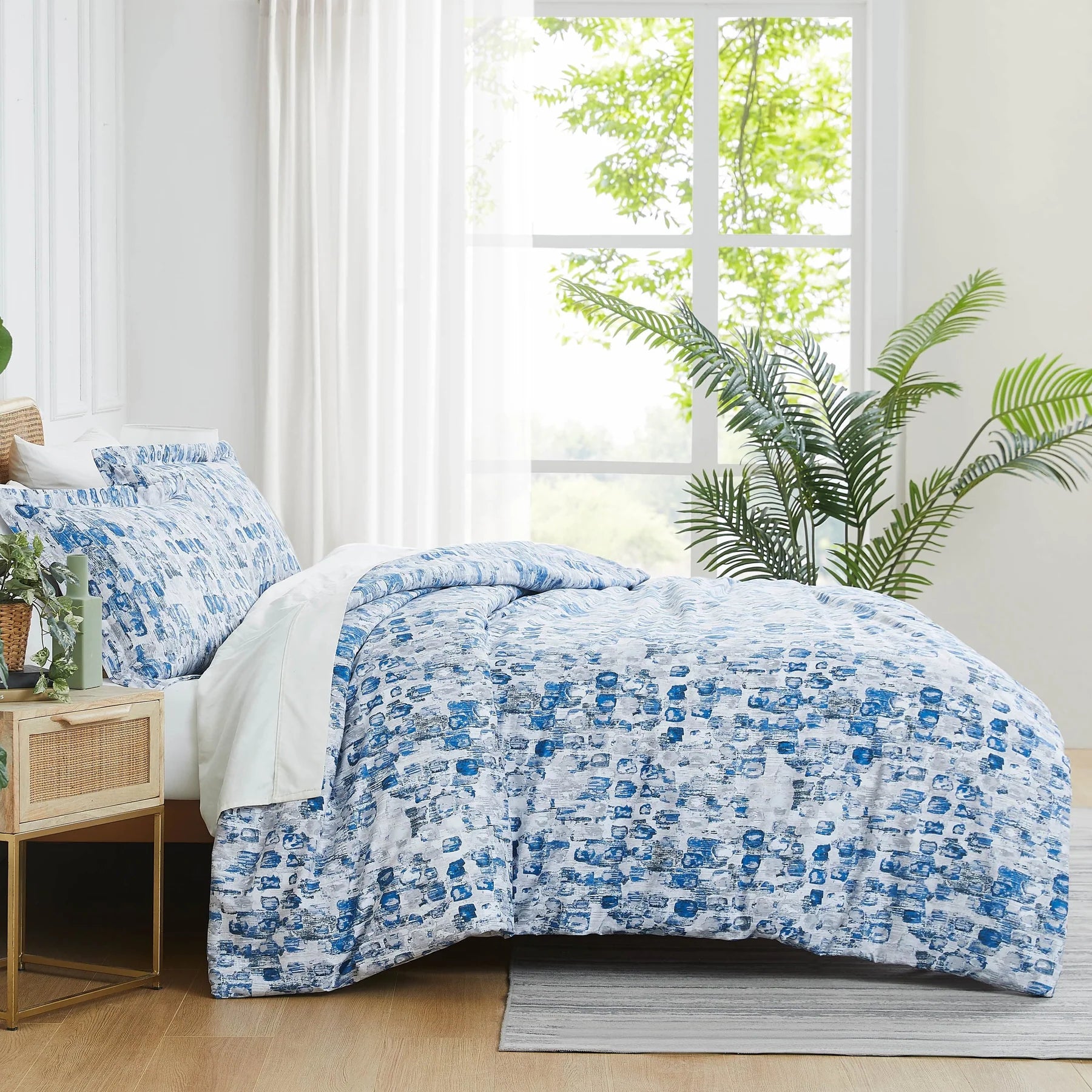 Jazz Duvet Cover Set, Blue