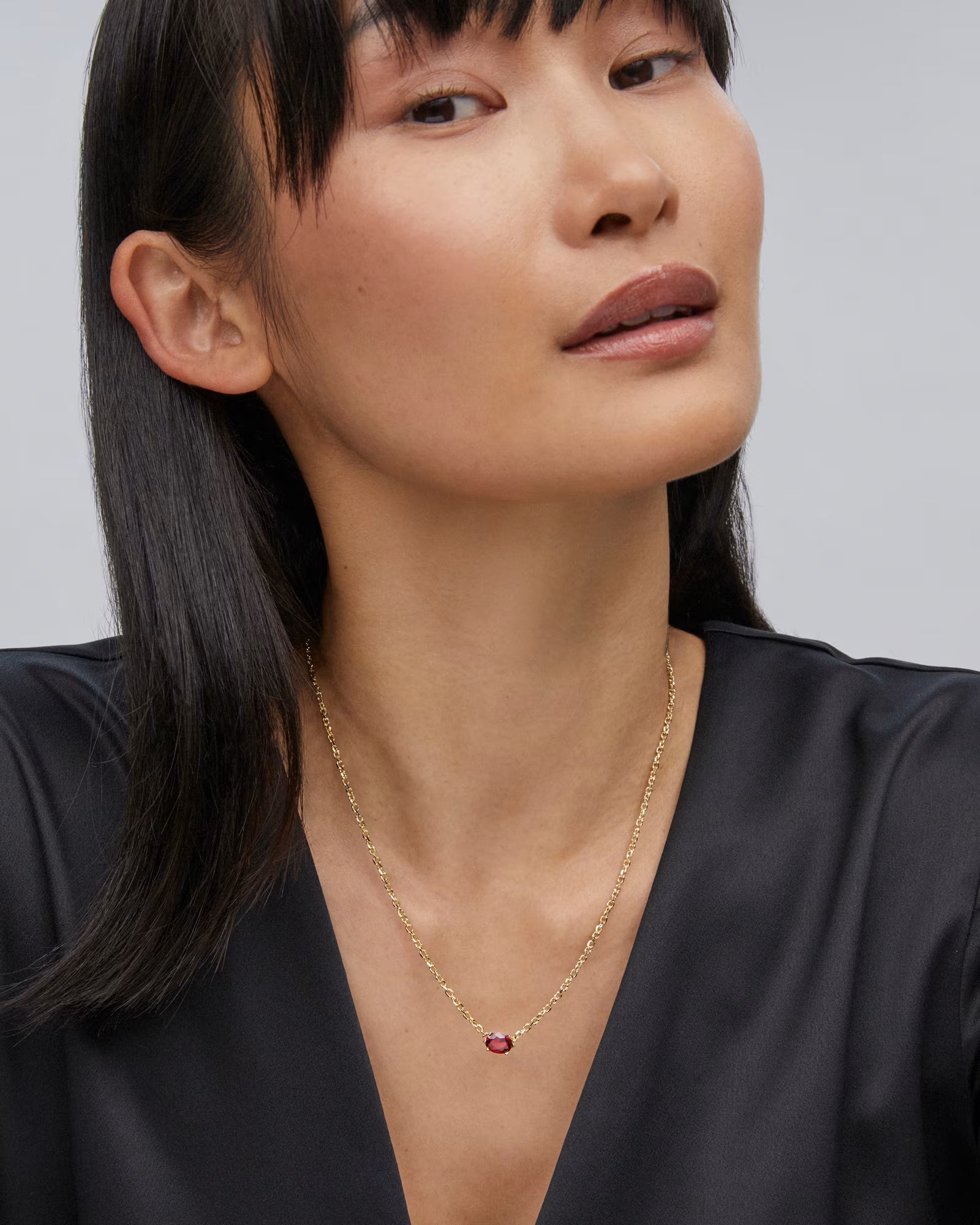 Kendra Scott Cailin Burgundy CZ Birthstone Gift Set