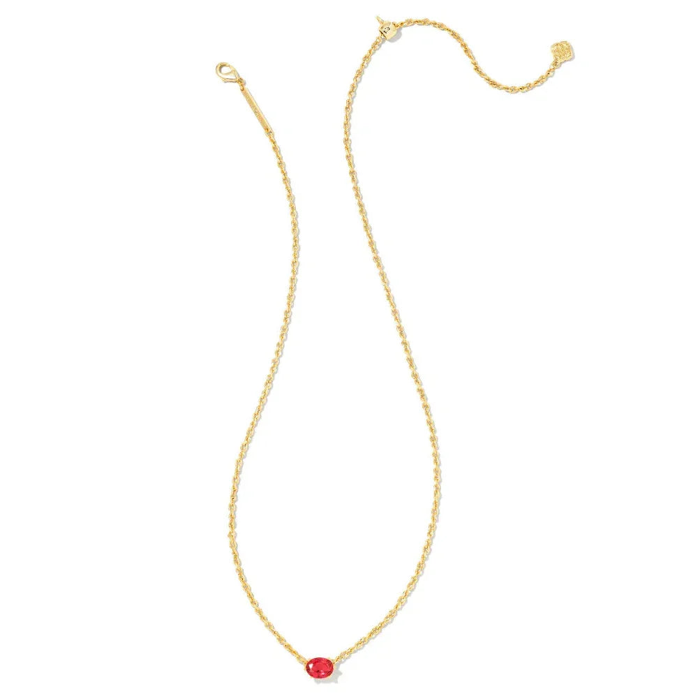 Kendra Scott Cailin Pendant, Red Crystal