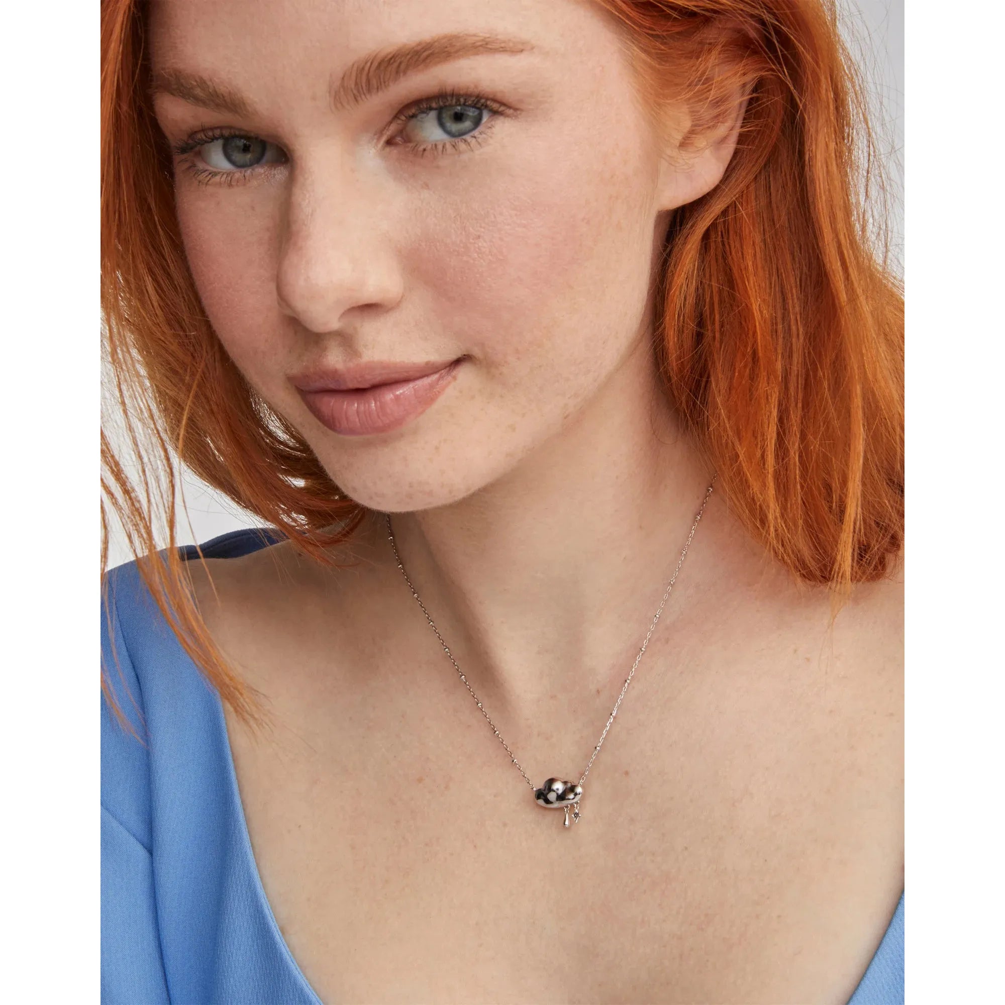 Kendra Scott Celeste Cloud Necklace, Silver