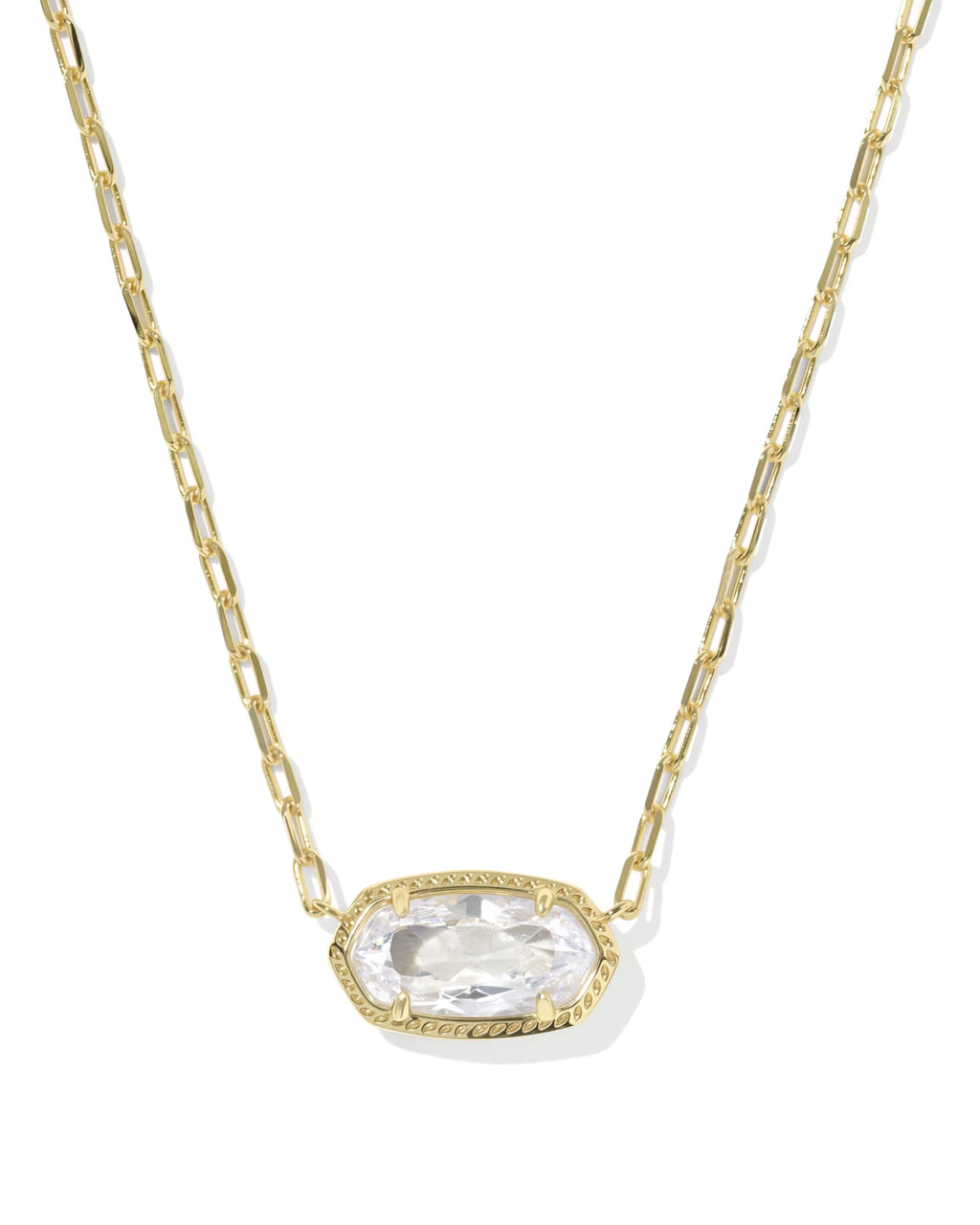 Kendra Scott Elisa Luxe Necklace, White CZ