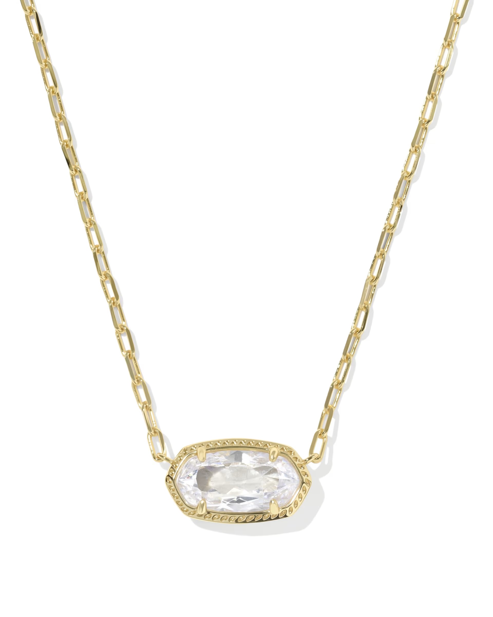 Kendra Scott Elisa Luxe Necklace, White CZ