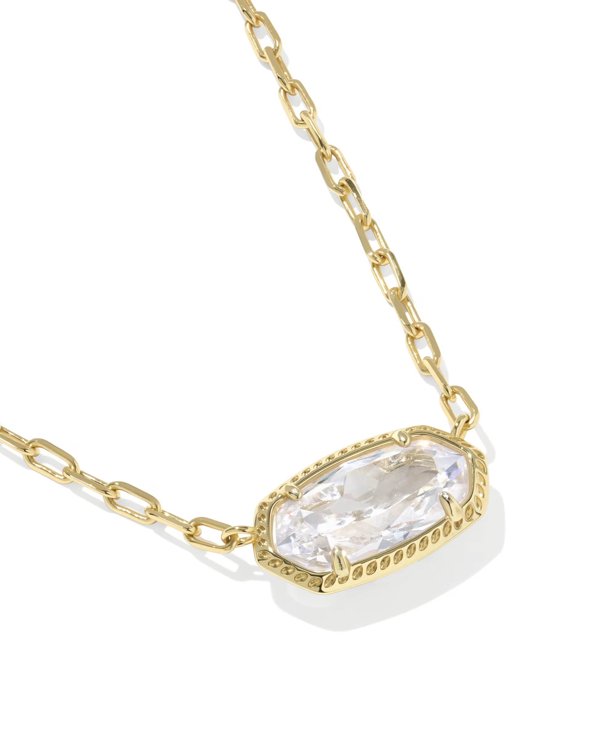 Kendra Scott Elisa Luxe Necklace, White CZ