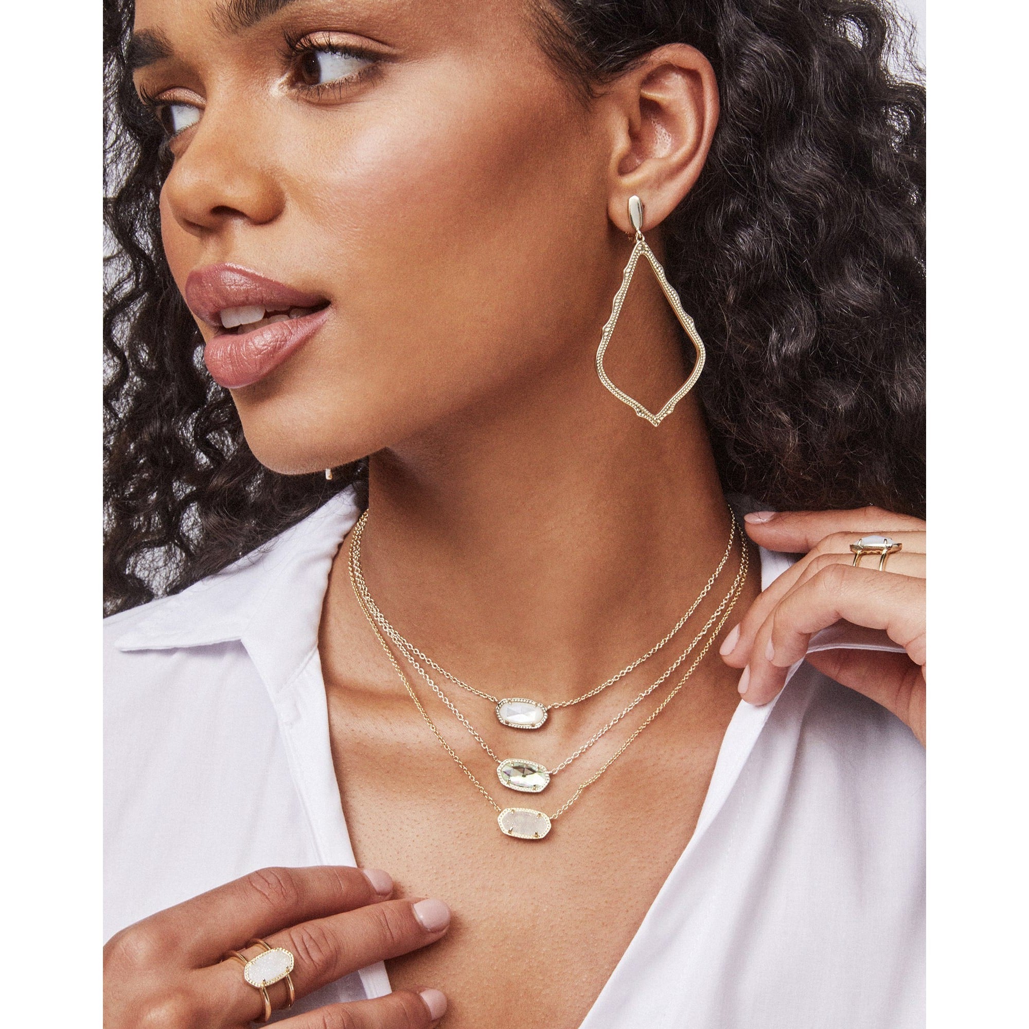 Kendra Scott Elisa Necklace, Ivory Mother of Pearl