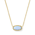 Kendra Scott Elisa Necklace, Variegated Light Blue Magnesite