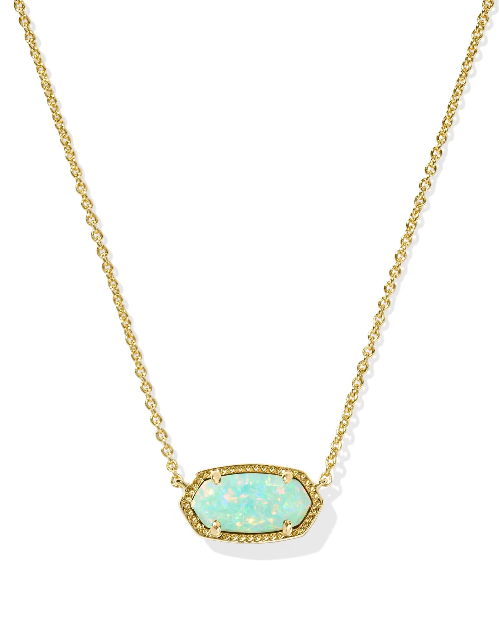 Kendra Scott Elisa Necklace, Green Opal