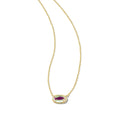 Kendra Scott Grayson Short Pendant Necklace, Dichroic Glass