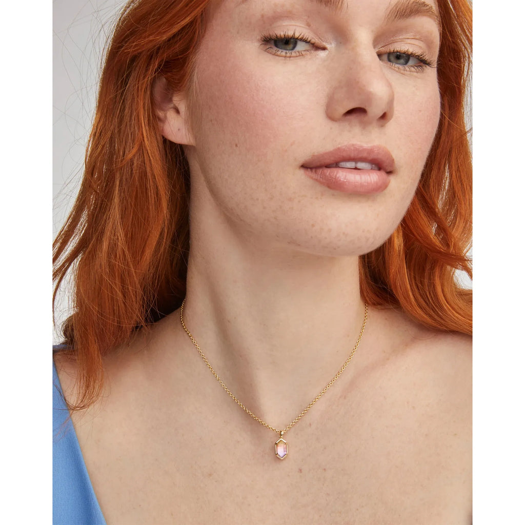 Kendra Scott Hallie Pendant Necklace, Sunrise Watercolor Illusion