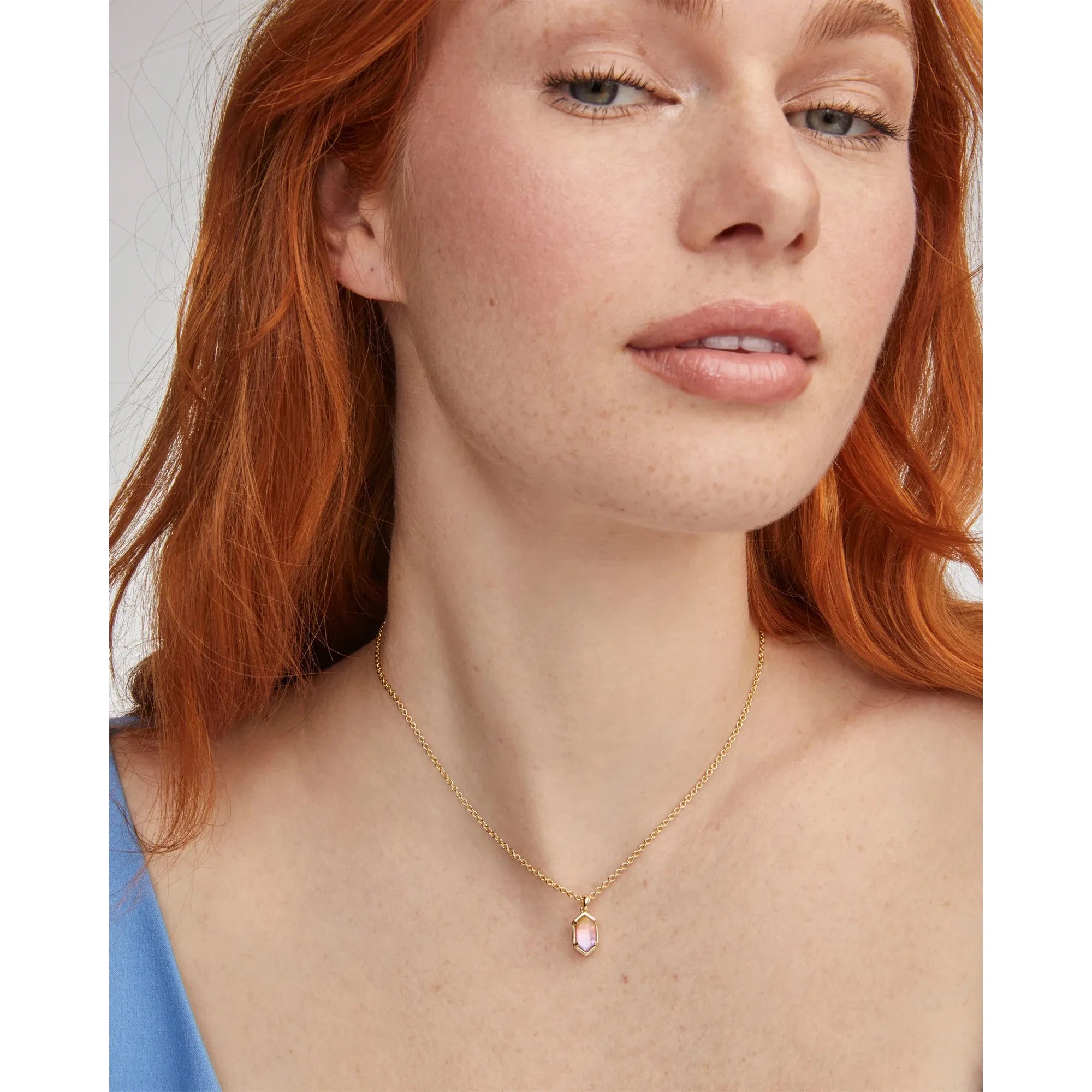 Kendra Scott Hallie Pendant Necklace, Sunrise Watercolor Illusion