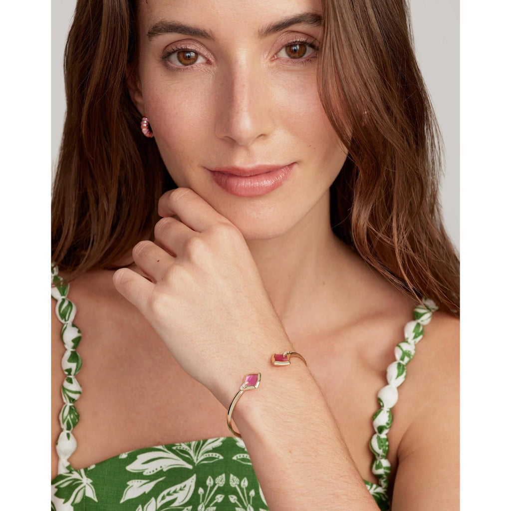 Kendra Scott Joelle Azalea Illusion Cuff Bracelet, Gold