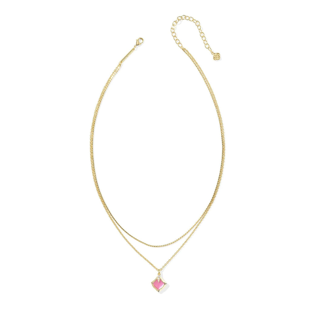 Kendra Scott Joelle Gold Multi Strand Necklace, Azalea Illusion