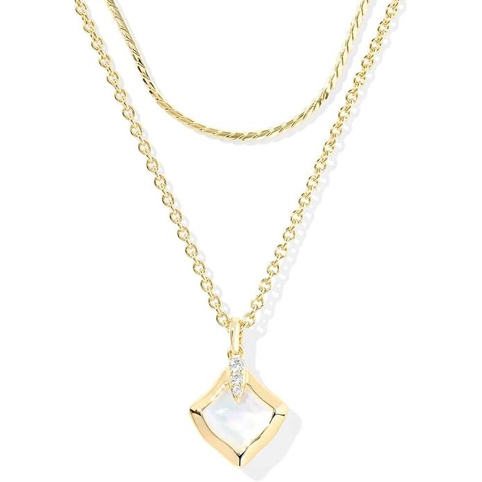 Kendra Scott Joelle Multi Strand Necklace, Ivory Mother of Pearl