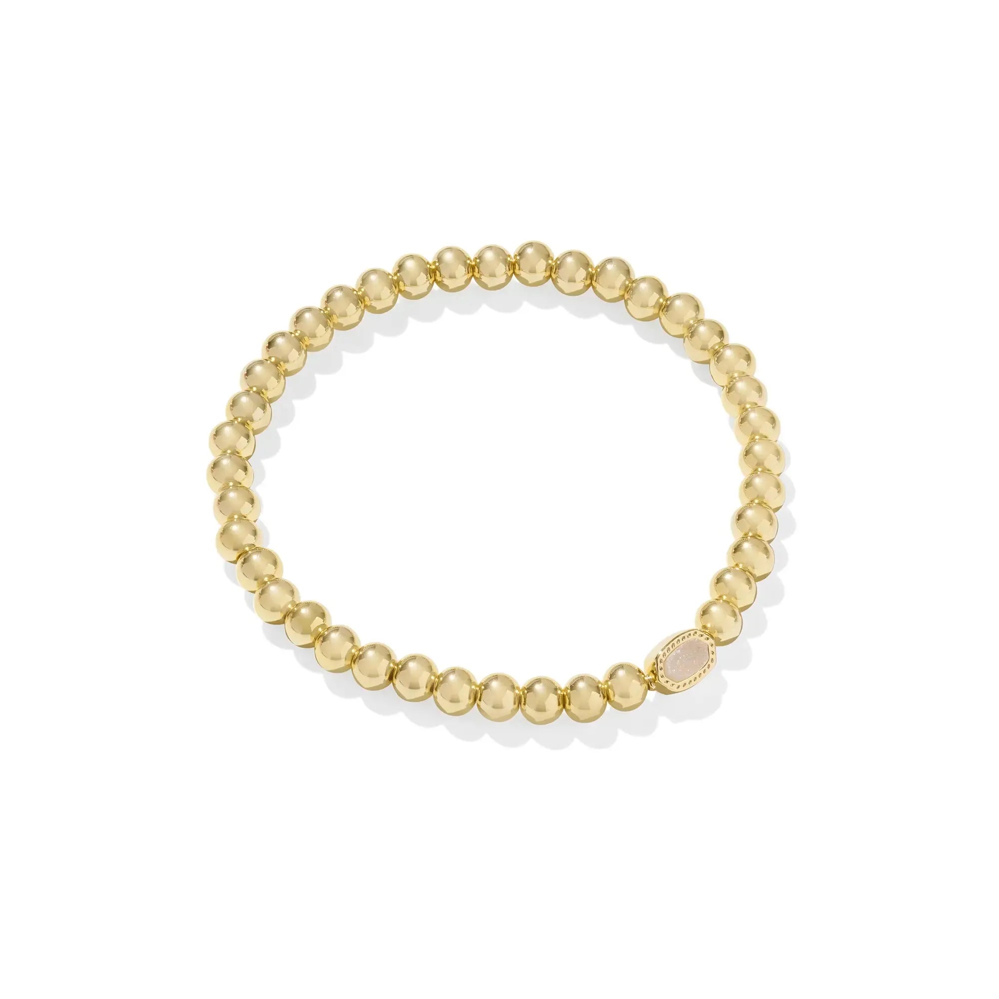 Kendra Scott Mini Elaina Stretch Bracelet, Gold & Drusy