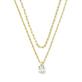 Kendra Scott Multi Strand Cailin Pendant, White Crystal