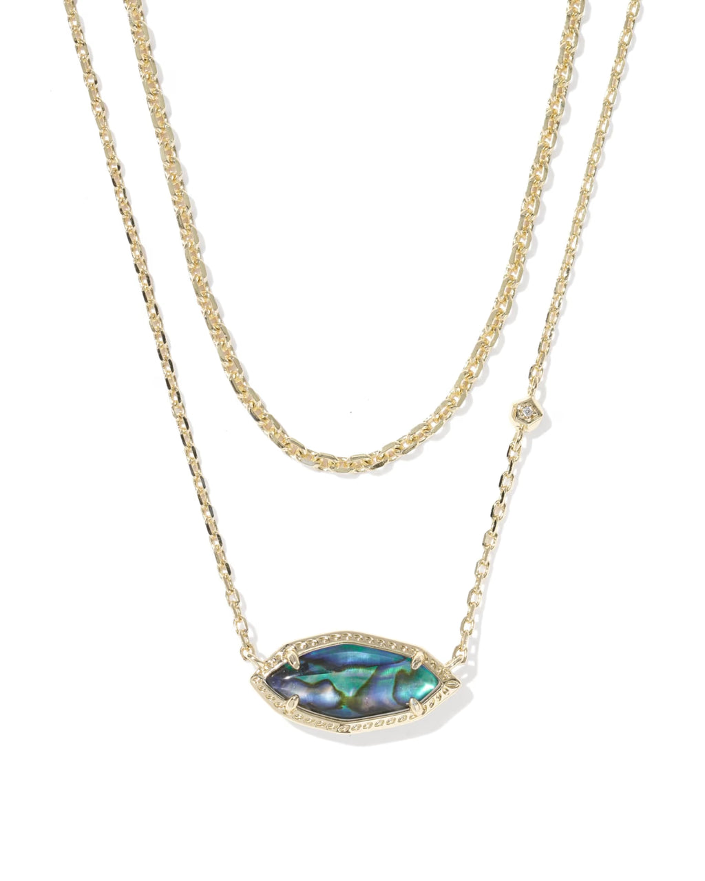 Kendra Scott Ophelia Multi Strand Necklace, Abalone Shell