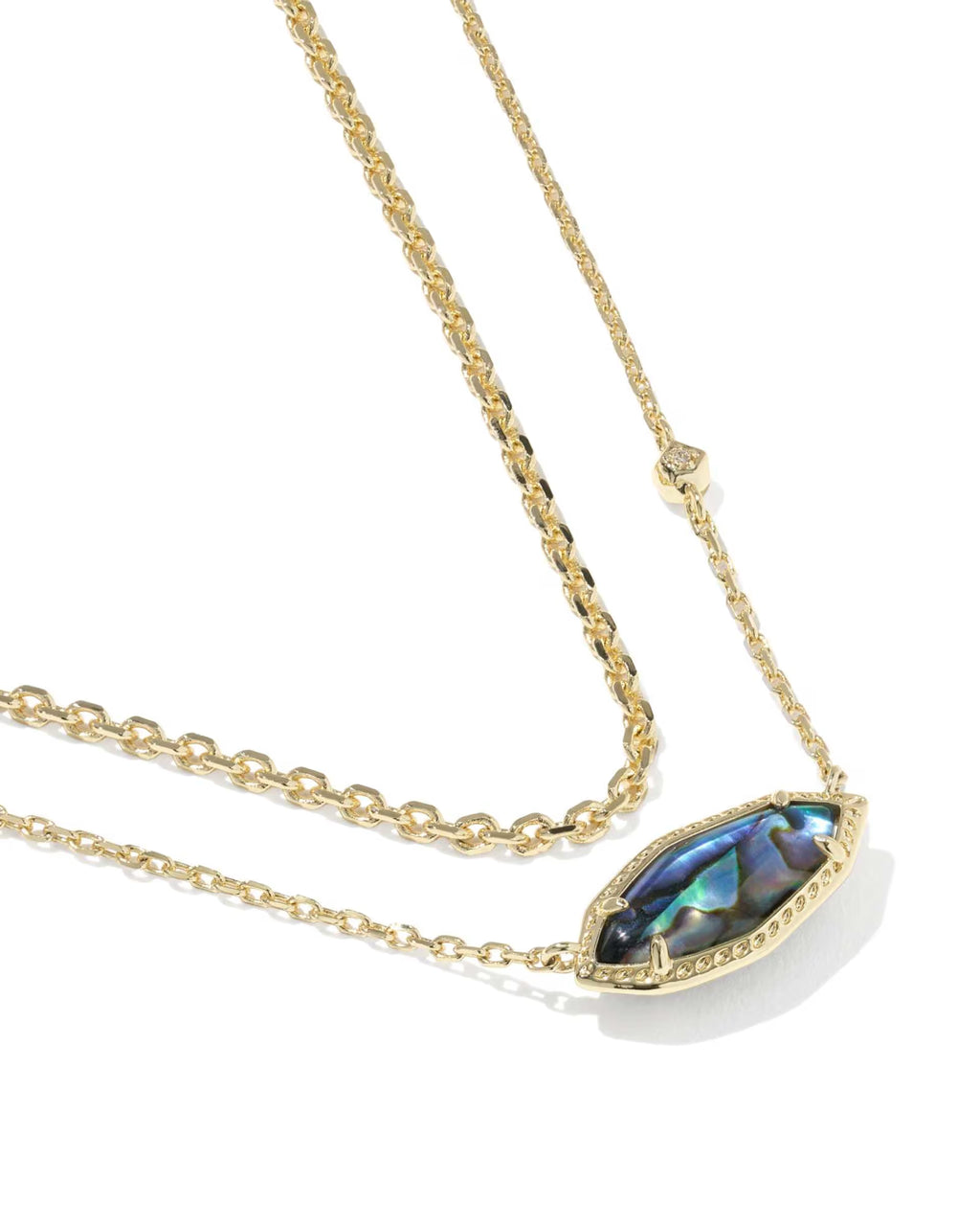 Kendra Scott Ophelia Multi Strand Necklace, Abalone Shell